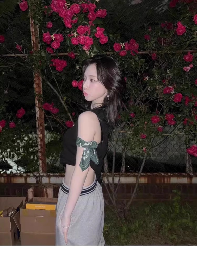 Aespa Karina Inspired Retro Sports Shorts Set