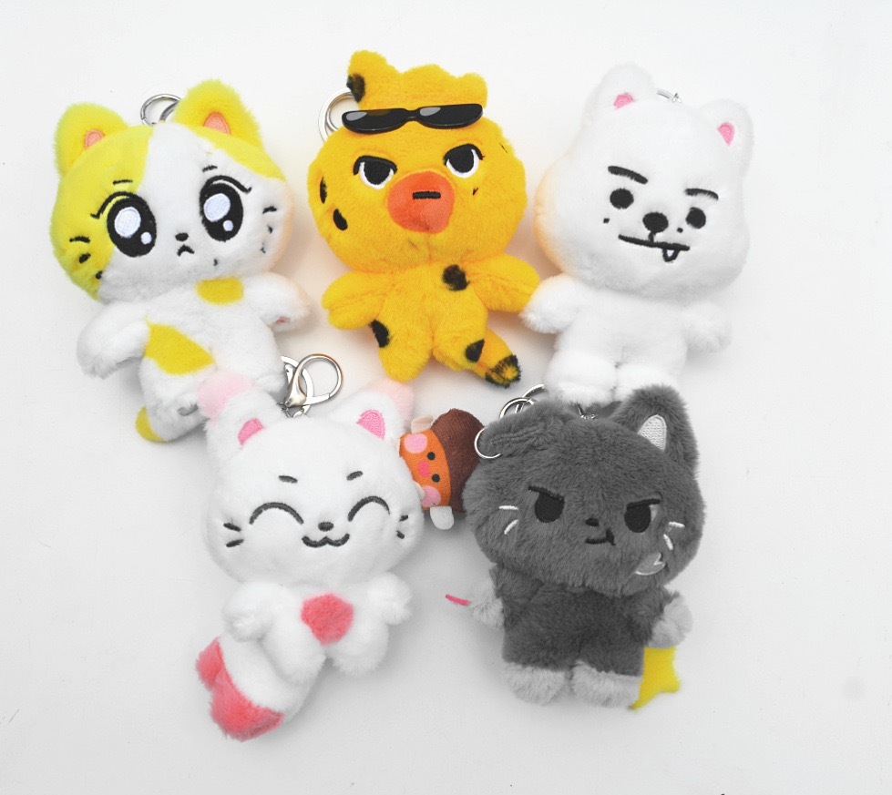 enhypen ENchin inspired Fluffy Plush Keyring Bag Accessory Charm doll