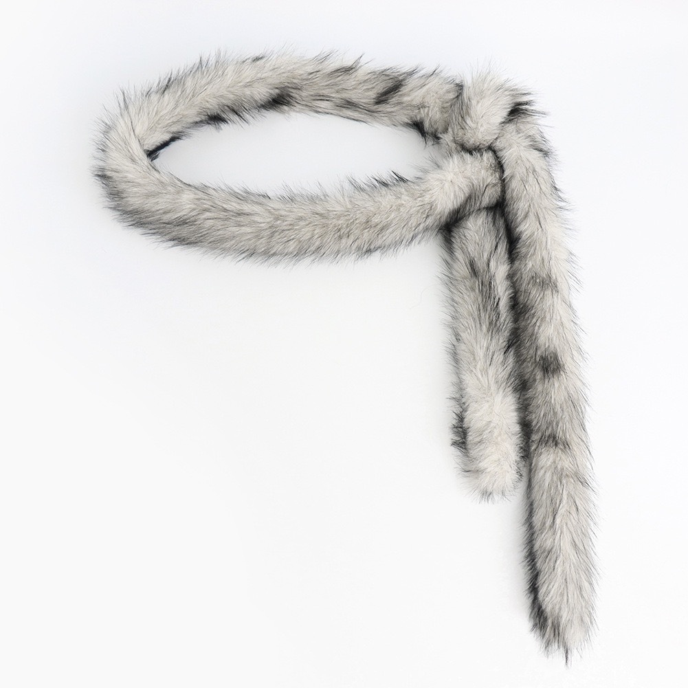Y2k-Faux Fur Belt Chain 