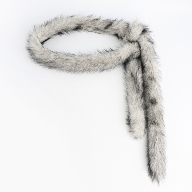 Y2k-Faux Fur Belt Chain 