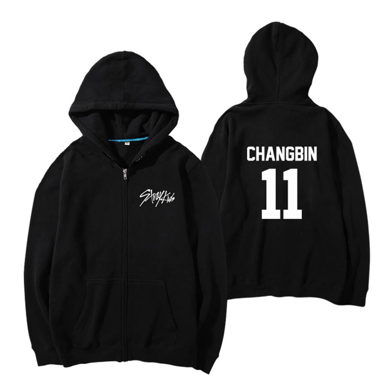 Stray Kids Birthday inspired Merch Zip-Up Hoodie