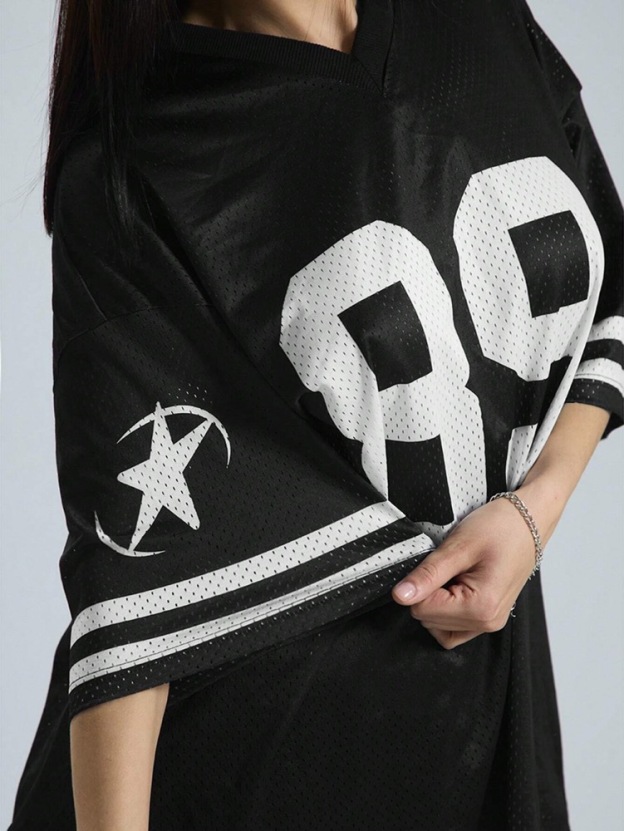 oversize loose jersey short sleeve short sleeve- Billie Eilish outfitinspiration