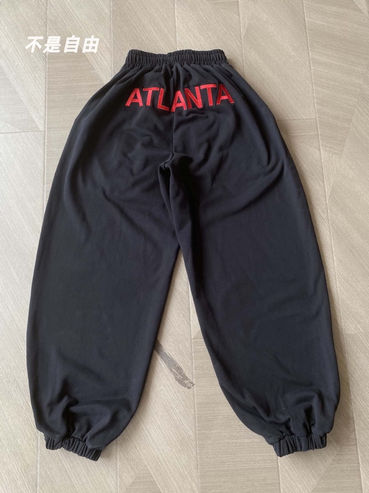 Enhypen NI-KI inspired Angel War Horse Embroidered Baggy Sweatpants Mowalola LEARL Pants