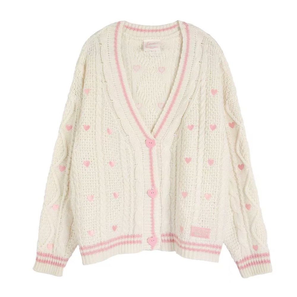 Taylor Swift Inspired Sweetheart Knit Cardigan 