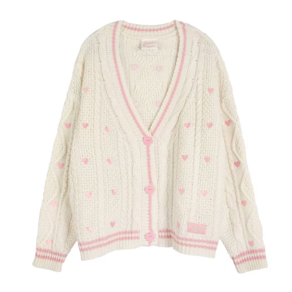 Taylor Swift Inspired Sweetheart Knit Cardigan 