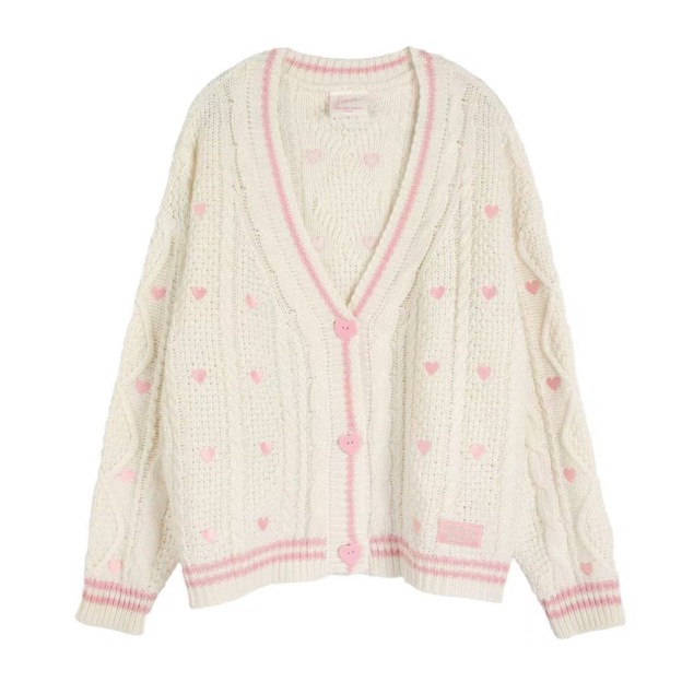 Taylor Swift Inspired Sweetheart Knit Cardigan 