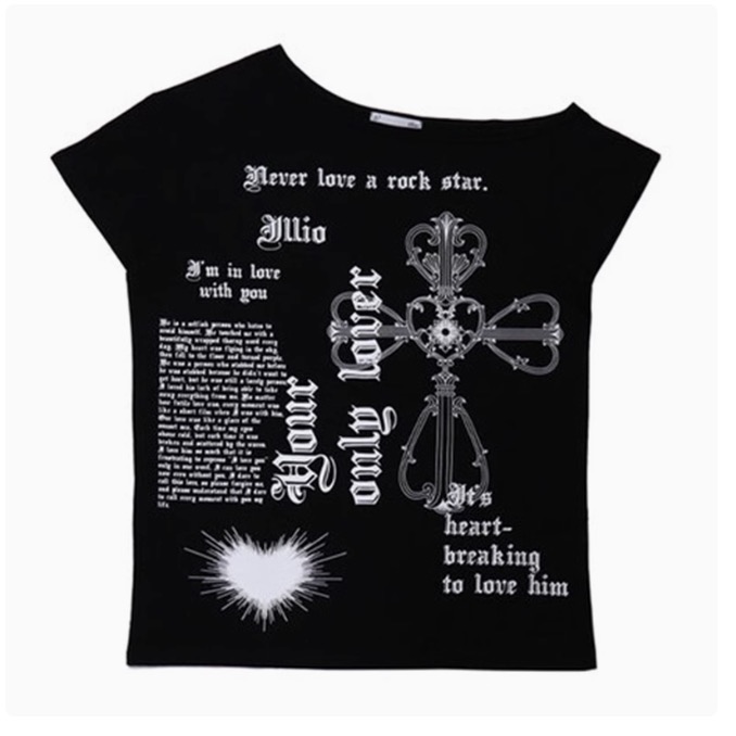 Aespa Karina Off-Shoulder Tee Shirt