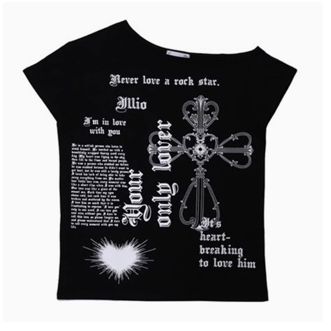 Aespa Karina Off-Shoulder Tee Shirt