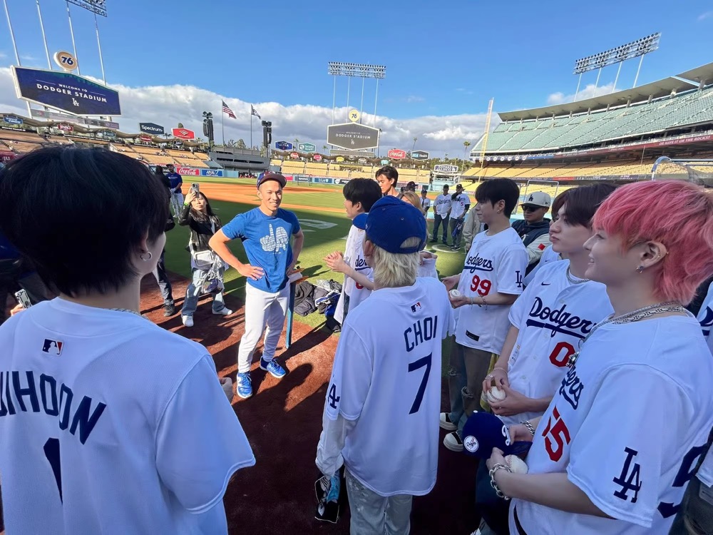 TREASURE-Inspired Custom Dodgers Baseball Jersey