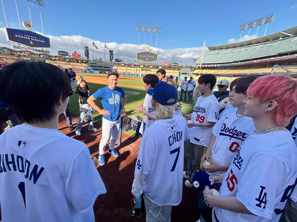 TREASURE-Inspired Custom Dodgers Baseball Jersey