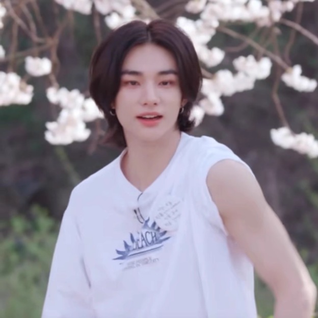 Stray Kids Hyunjin Same-Style Graphic Print T-Shirt