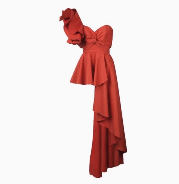 BLACKPINK JENNIE SOLO RED OFF-SHOULDER INSPIRED DRESS