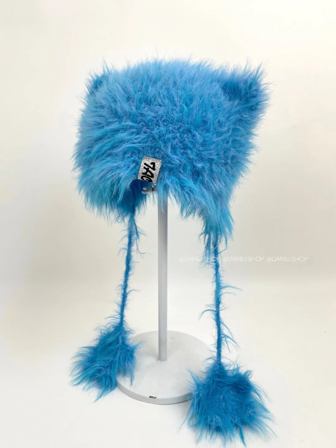 Blue Star Cat Ear Knit Hat-Felix-Straykids