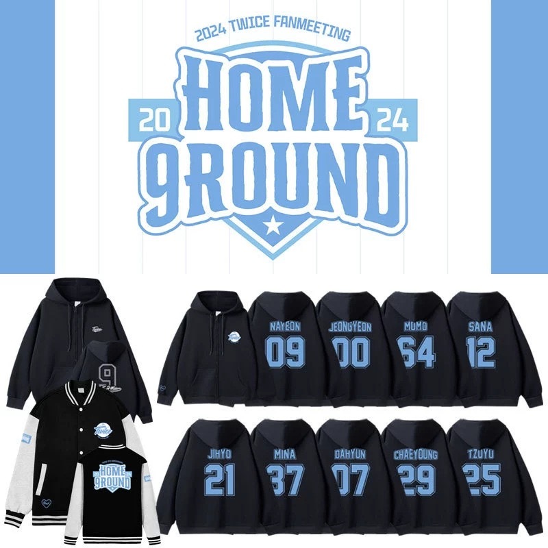 TWICE 9th Anniversary Concert Inspired Hoodie Baseball Jacket