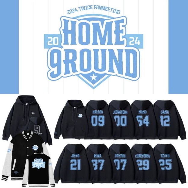 TWICE 9th Anniversary Concert Inspired Hoodie Baseball Jacket