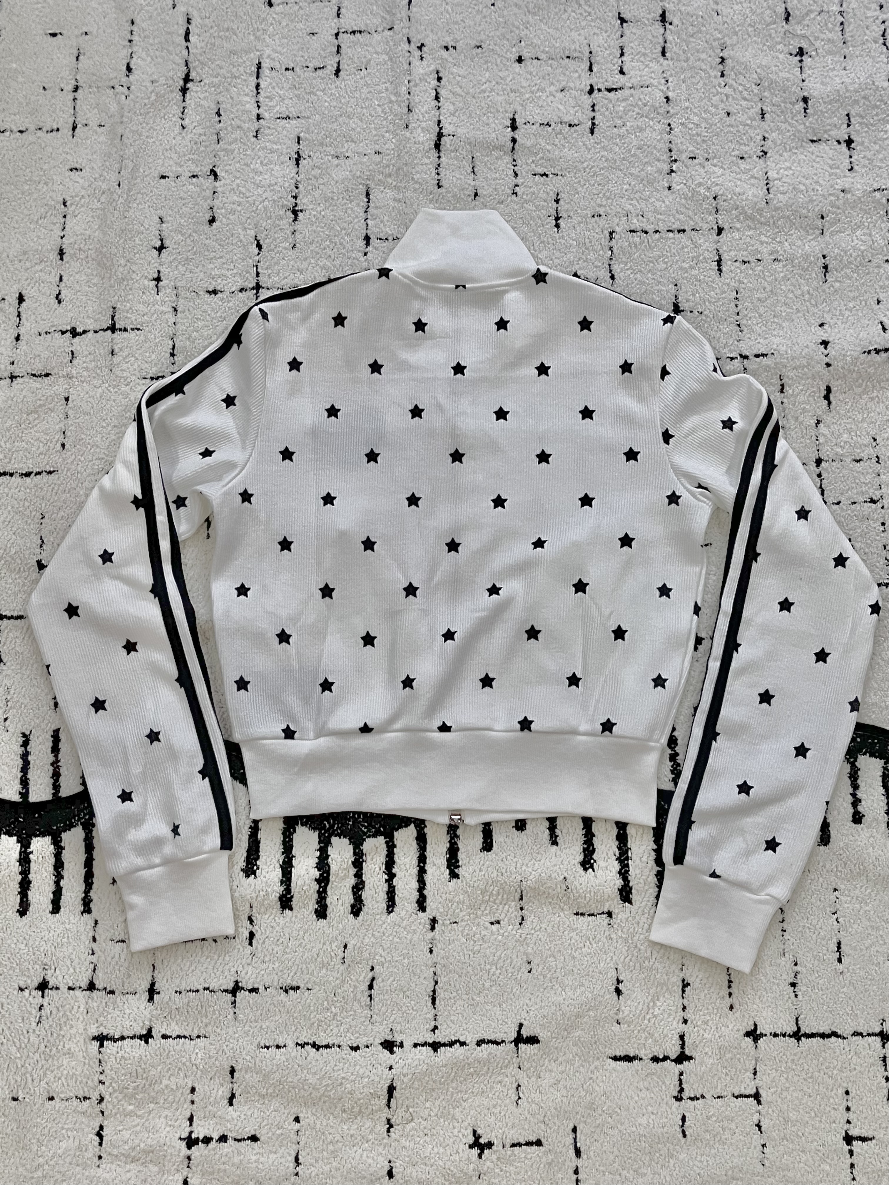 Aespa Karina-Star Print Zipper Short Jacket