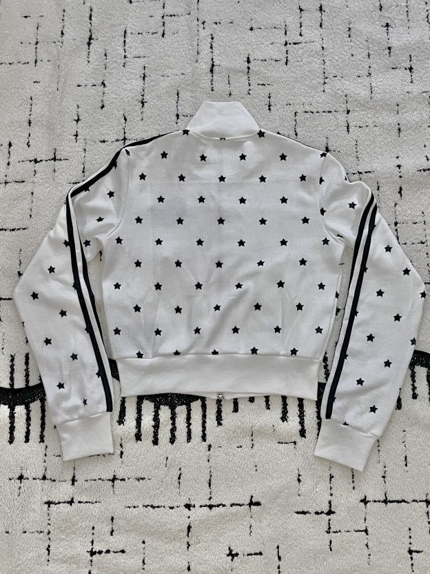 Aespa Karina-Star Print Zipper Short Jacket