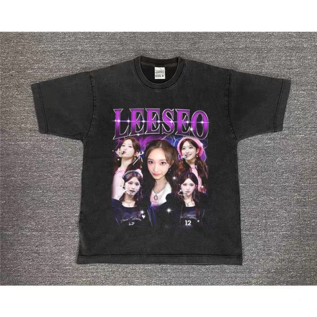 IVE Custom Member Printed Retro Washed T-Shirt