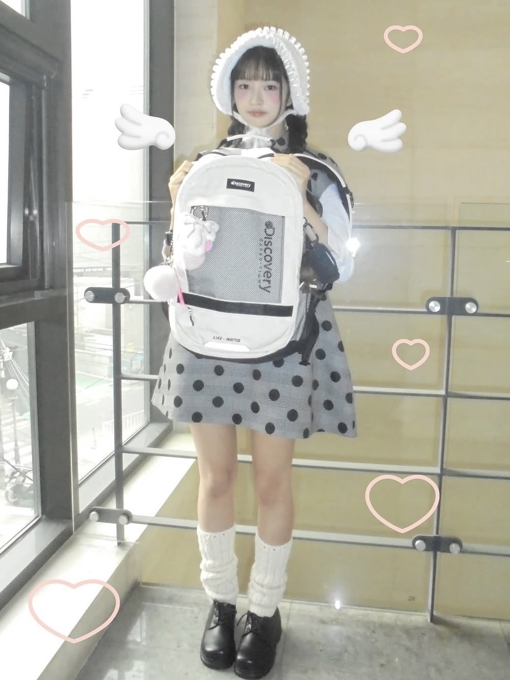 Polka dot A-line Dress-Rei IVE