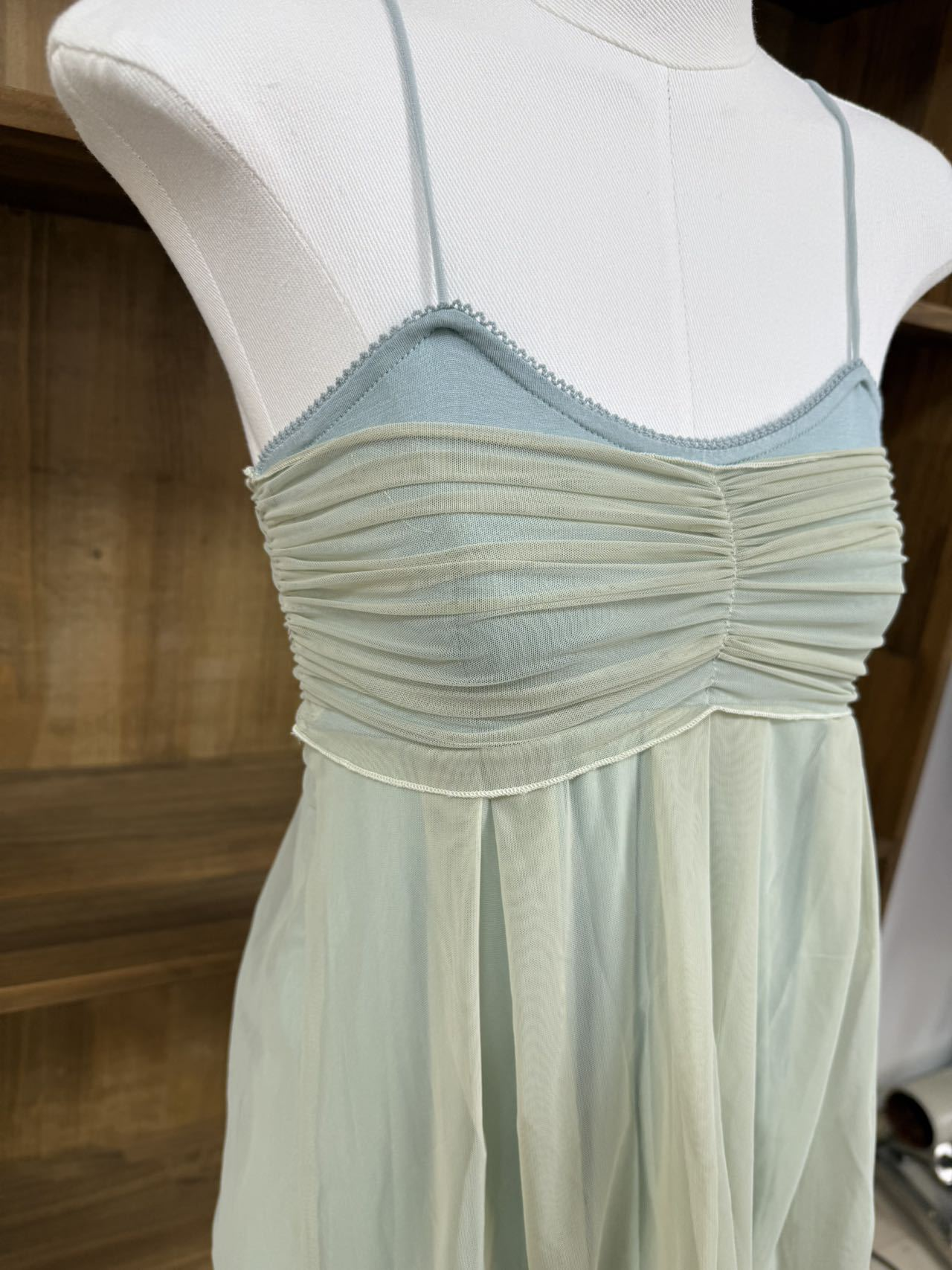 IVE Gaeul Inspired Mesh Fluff Mini Cami Top