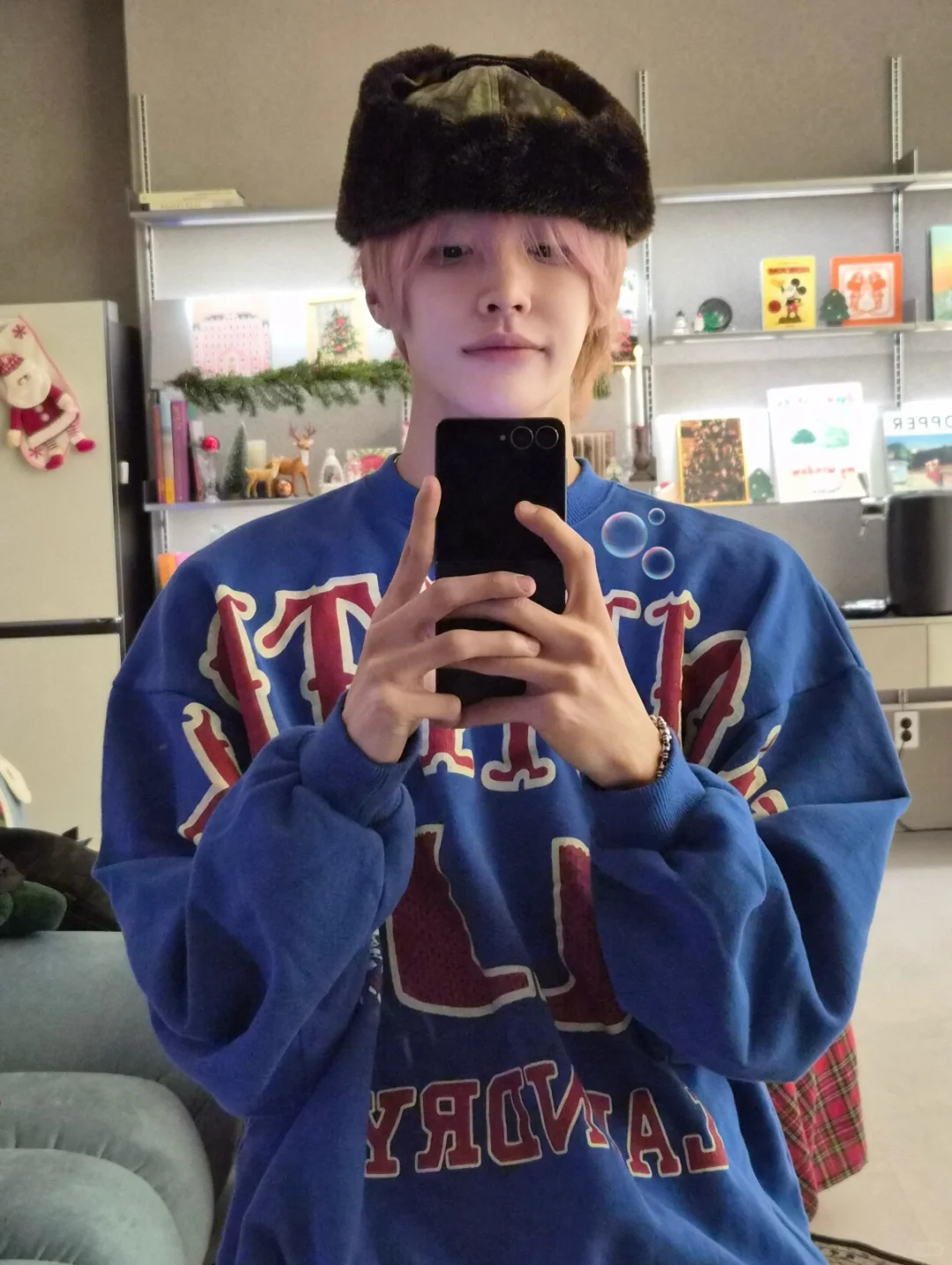 RIIZE Wonbin Inspired Klein Blue Crewneck Sweatshirt