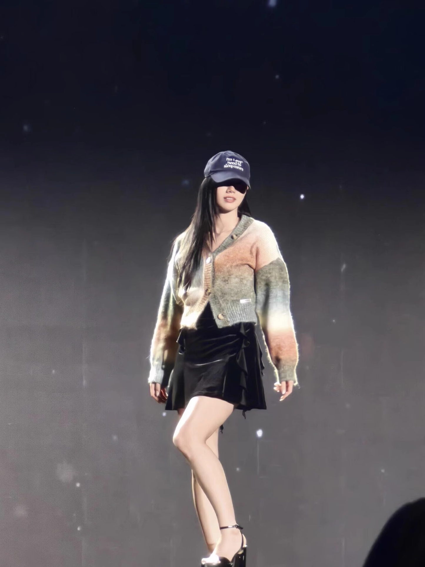 Aespa Winter Inspired Gradient Knit Cardigan