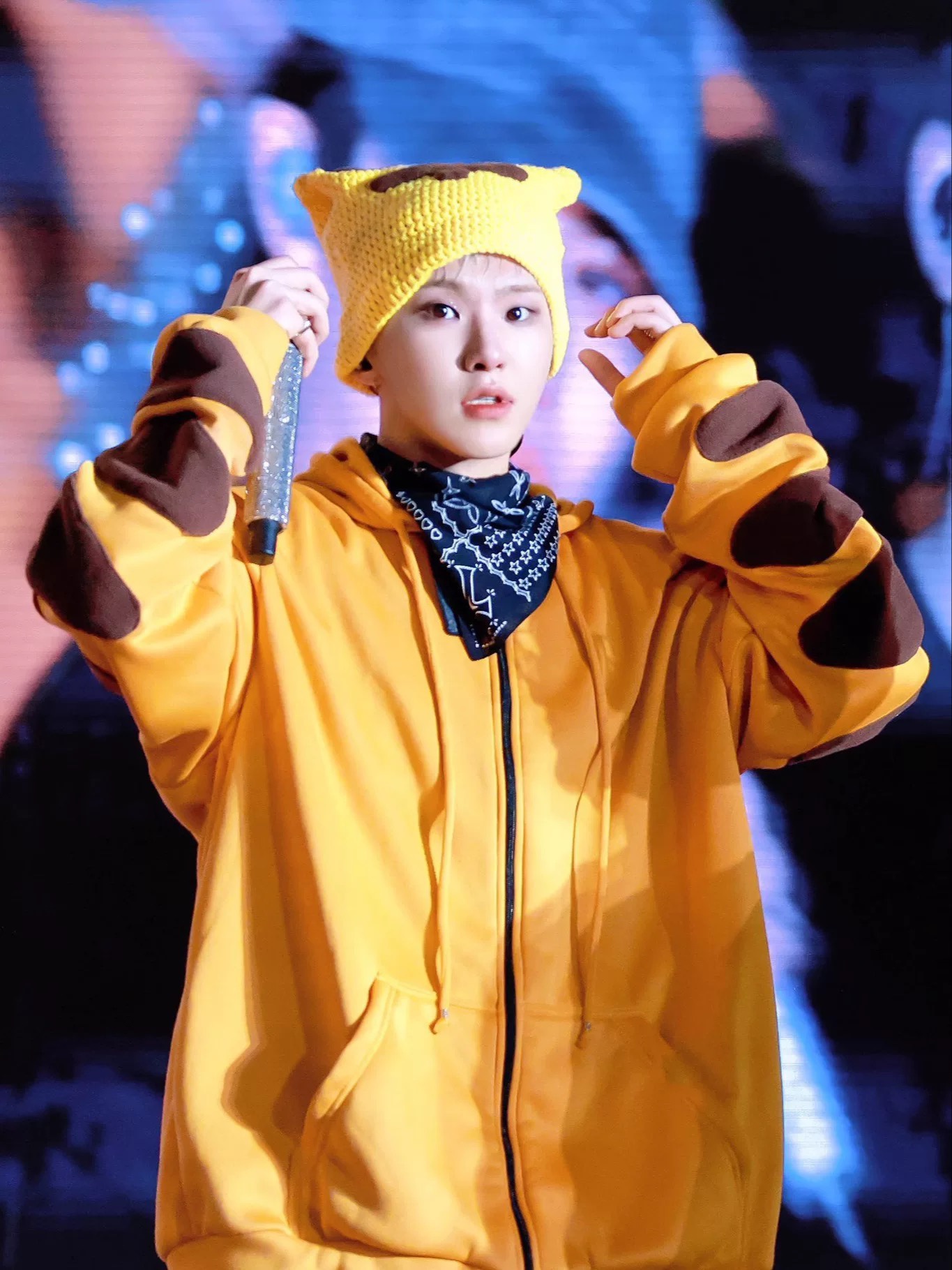 Seventeen Hoshi Inspired Yellow Tiger Hoodie