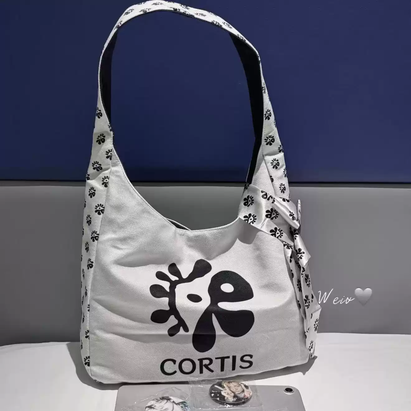 Cortis Printed Canvas Tote Bag 