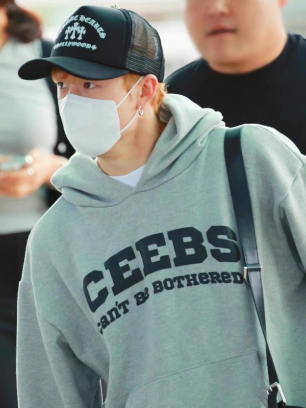Stray Kids Bangchan Inspired Grey Hoodie