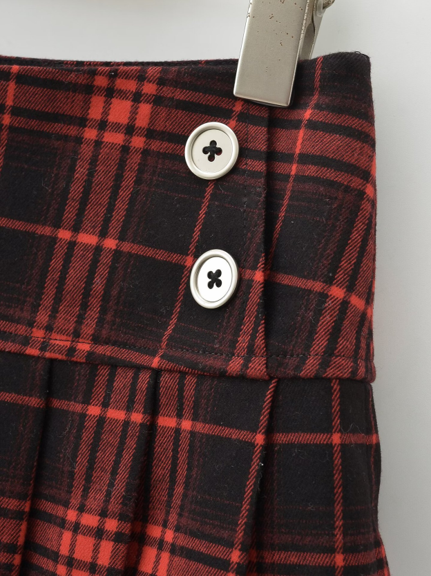 Plaid Low Waisted Short Skirt-Straykids concert outfitidea for STAY