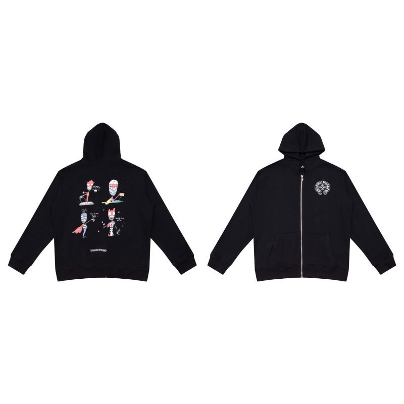 Enhypen Niki&Heeseung Inspired Cross Pattern Zip-up Hoodie