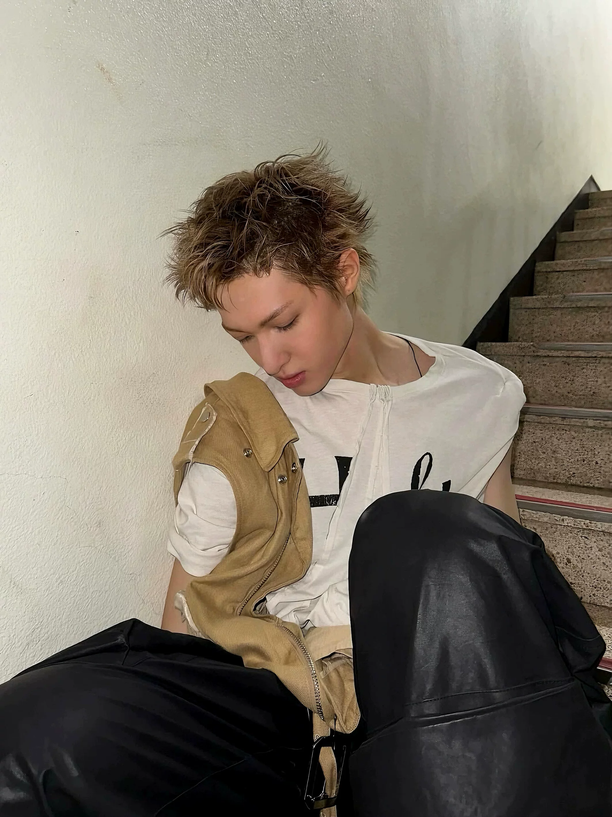 Cortis Martin Inspired Holy Letter Asymmetric Deconstructed Oversized Tee