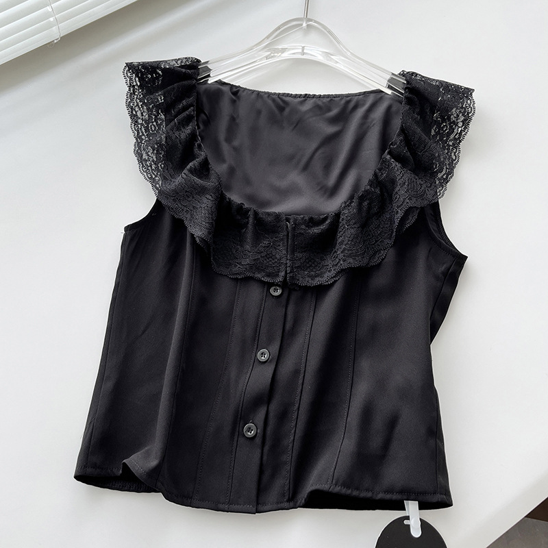 Lace Camisole Vest Low Waist Fishtail Half Skirt Set-Twice Nayeon