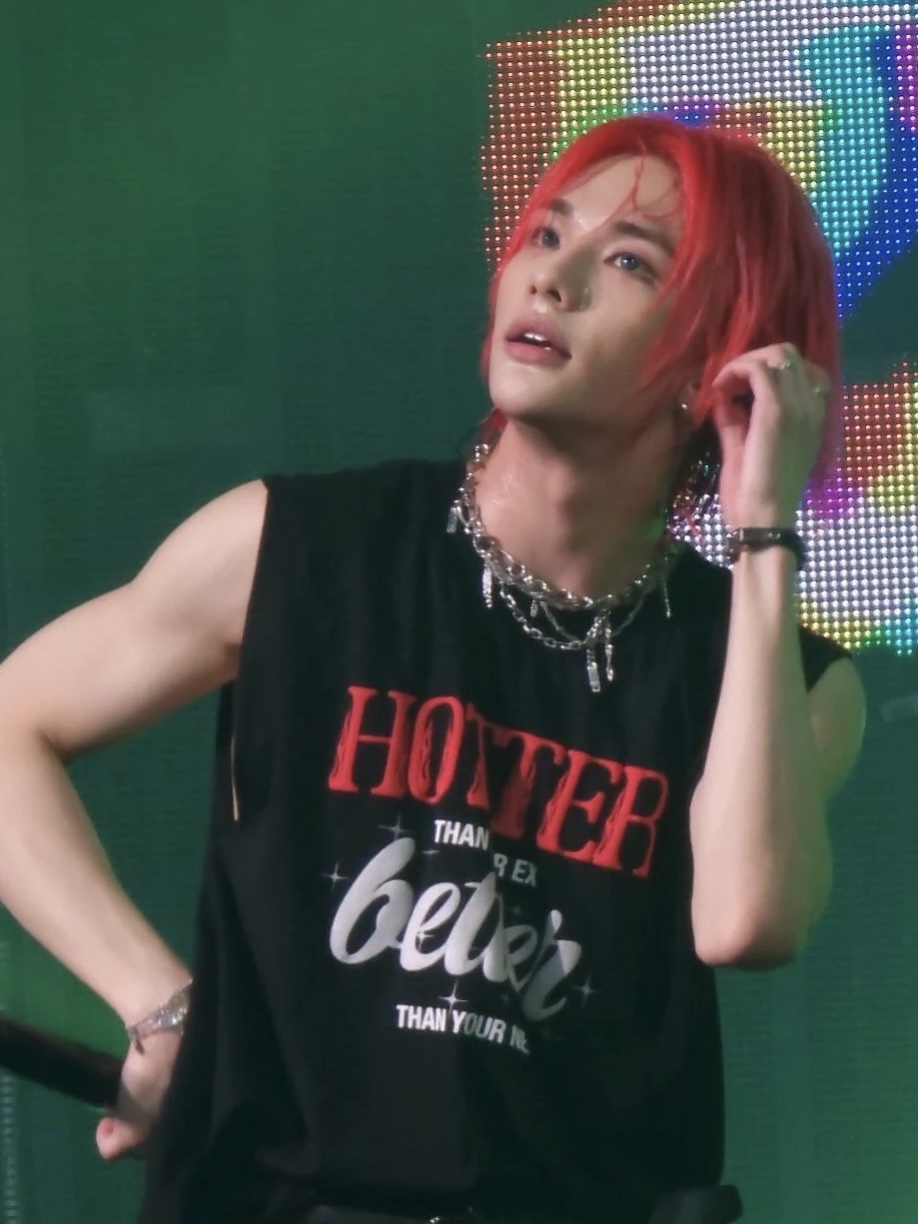 Stray Kids Hyunjin inspired Letter Print T-Shirt