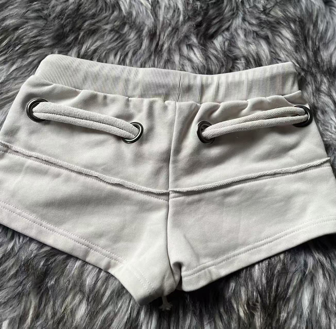 Aespa Giselle Inspired Cross Crop Hoodie + Low-Rise Shorts Set