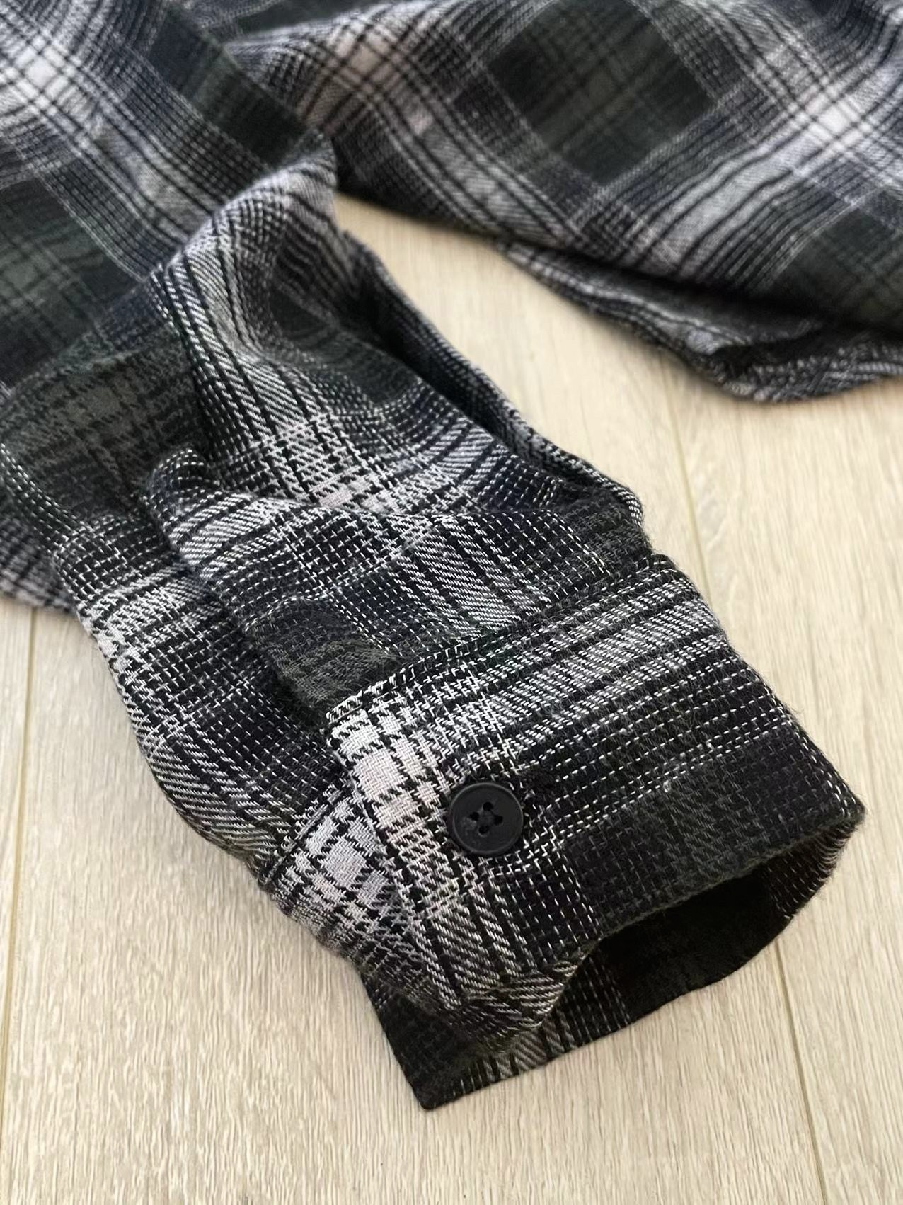 Seventeen S.coups Inspired  Plaid Hooded Shirt