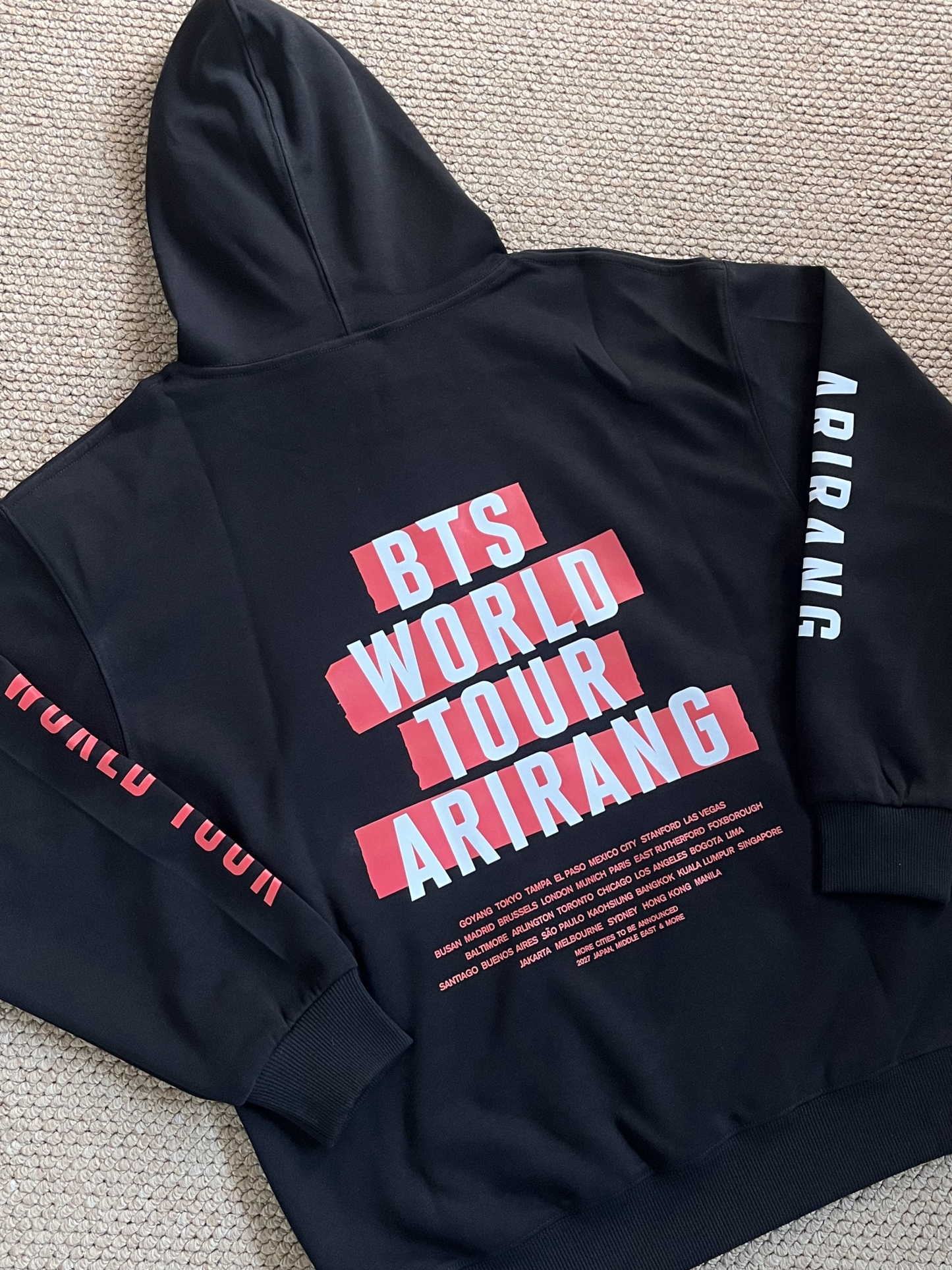 BTS 2026 World Tour ARIRANG Merch Inspired Hoodie Jacket