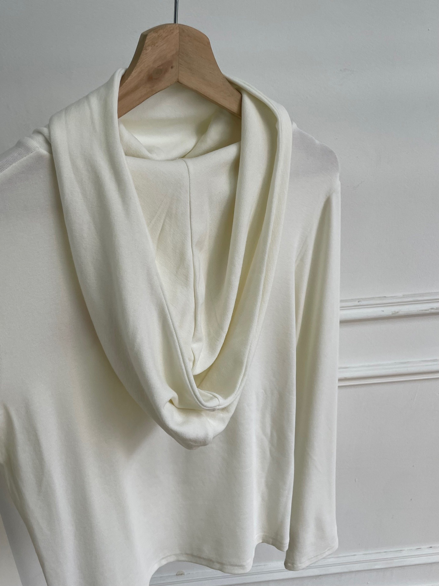 Lace heart long-sleeve hooded top-Blackpink Jennie