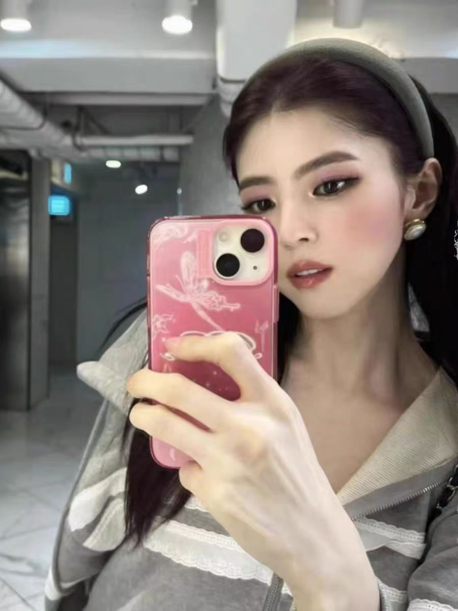 IVE Rei&I-DLE Miyeon Inspired Lace Trim Hooded Zip-Up Sweatshirt