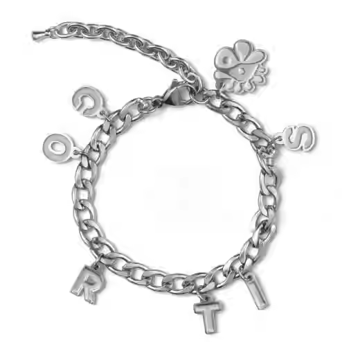 Cortis Merch Inspired Silver Chain Bracelet