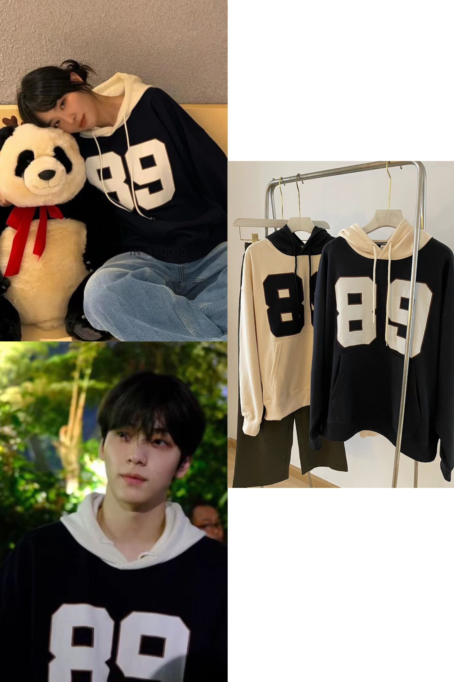 TXT Soobin & Red Velvet Seulgi Inspired Color Block Hoodie