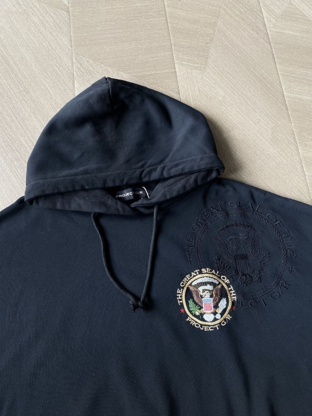 ENHYPEN Sunghoon Inspired Vintage Washed Badge Black Hoodie