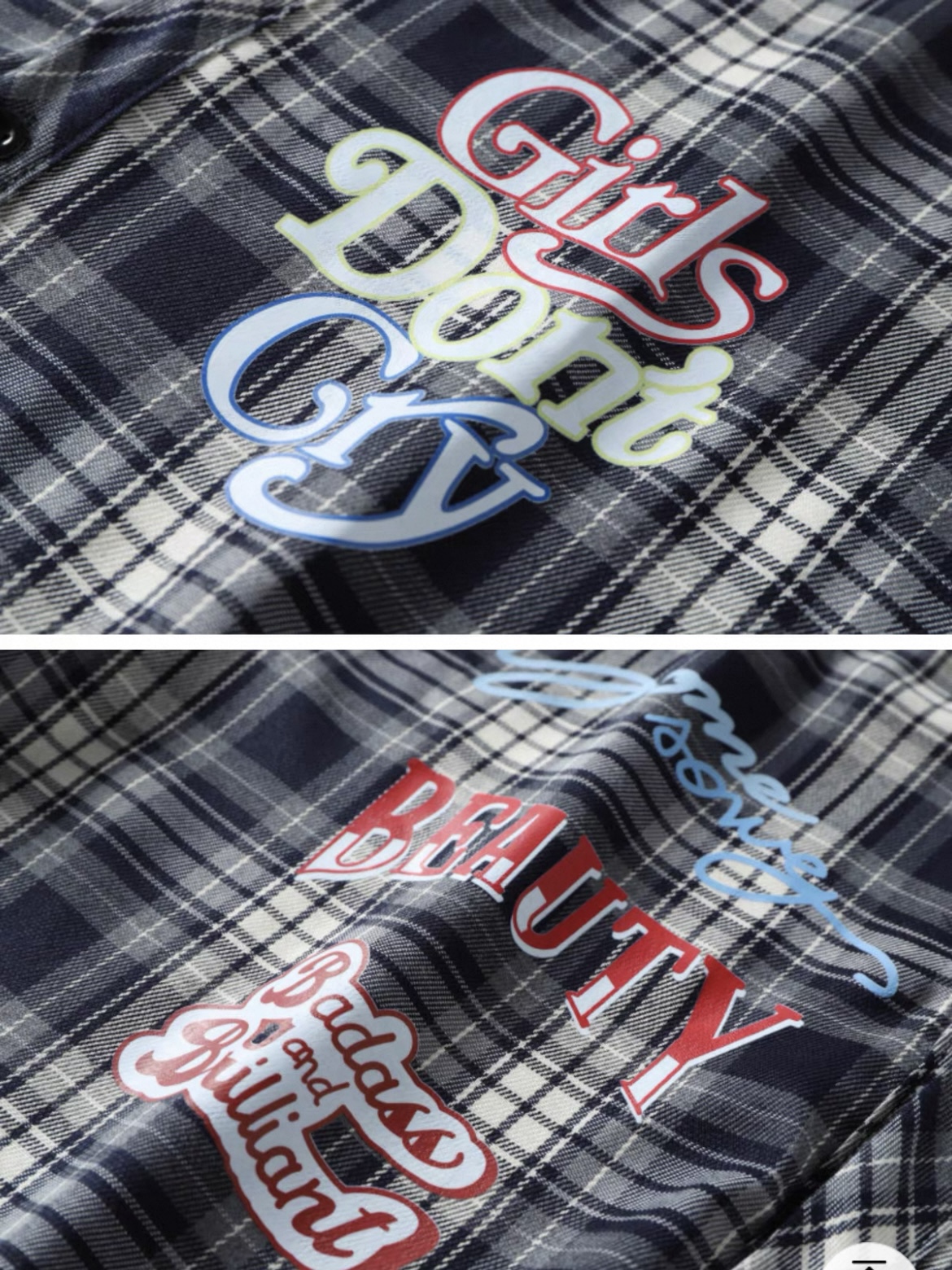 GIDLE Yuqi Inspired Plaid Overshirt