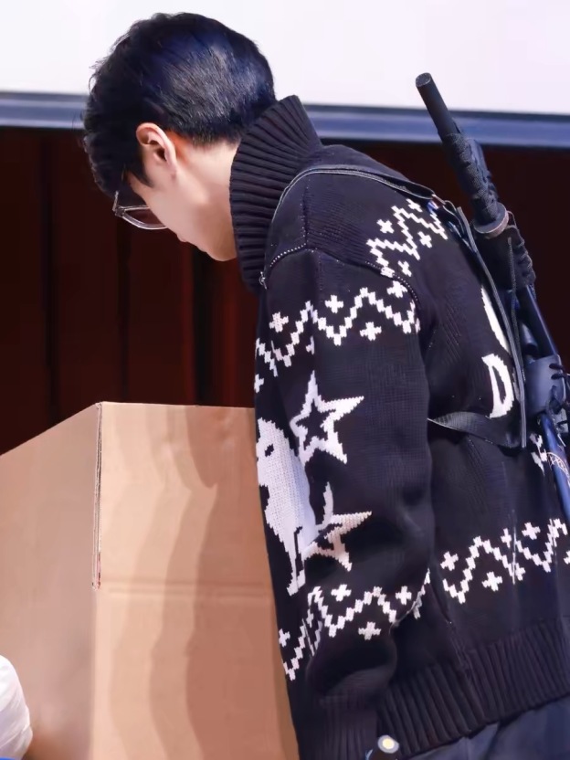 Enhypen Jay Cat Print Inspired Cat Zip-up Sweater