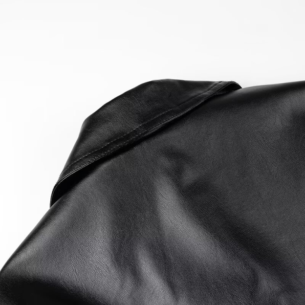 Dark Style Long Leather Jacket-Ateez outfit inspiration ATINY