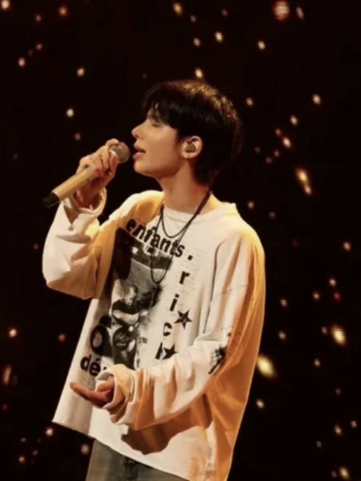 Straykids&TXT&WAYV Inspired Washed Printed Long Sleeve 