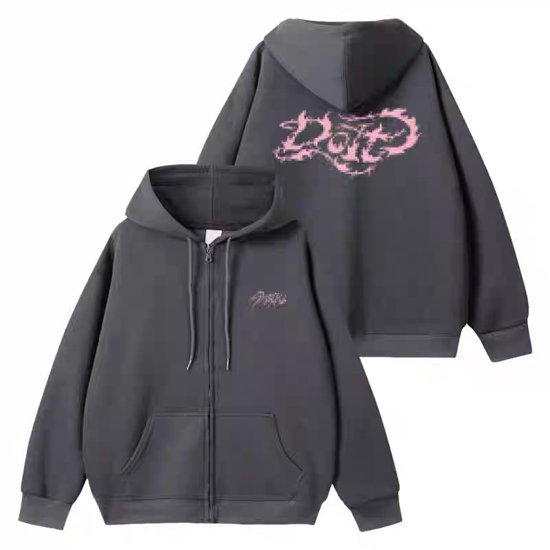 Straykids DOIT Merch Inspired Zip-up Hoodie