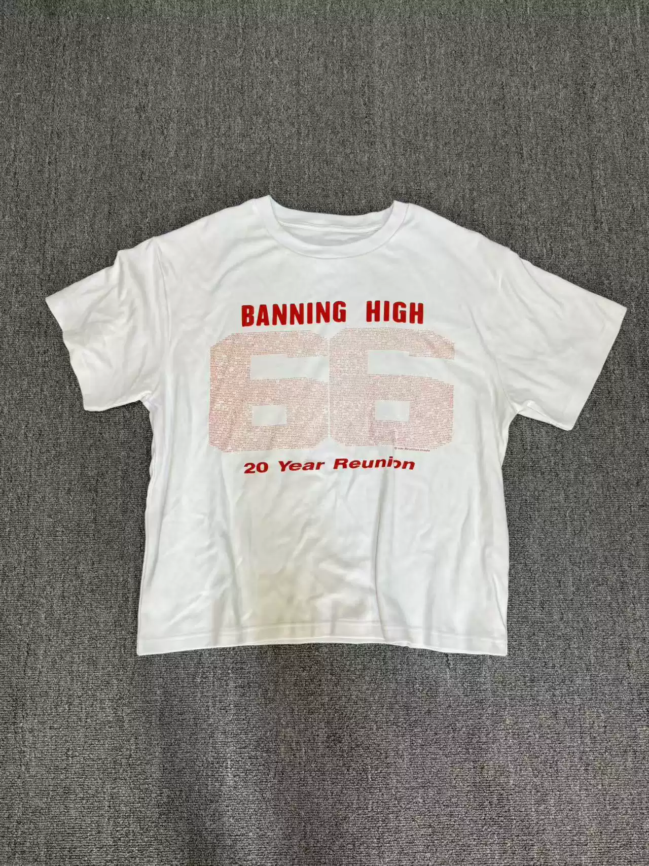 Cortis Martin Inspired Letter Number 66 Print T-Shirt