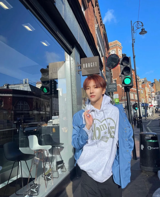 Boynextdoor Woonhak Inspired Heart Home Graphic Print Hoodie