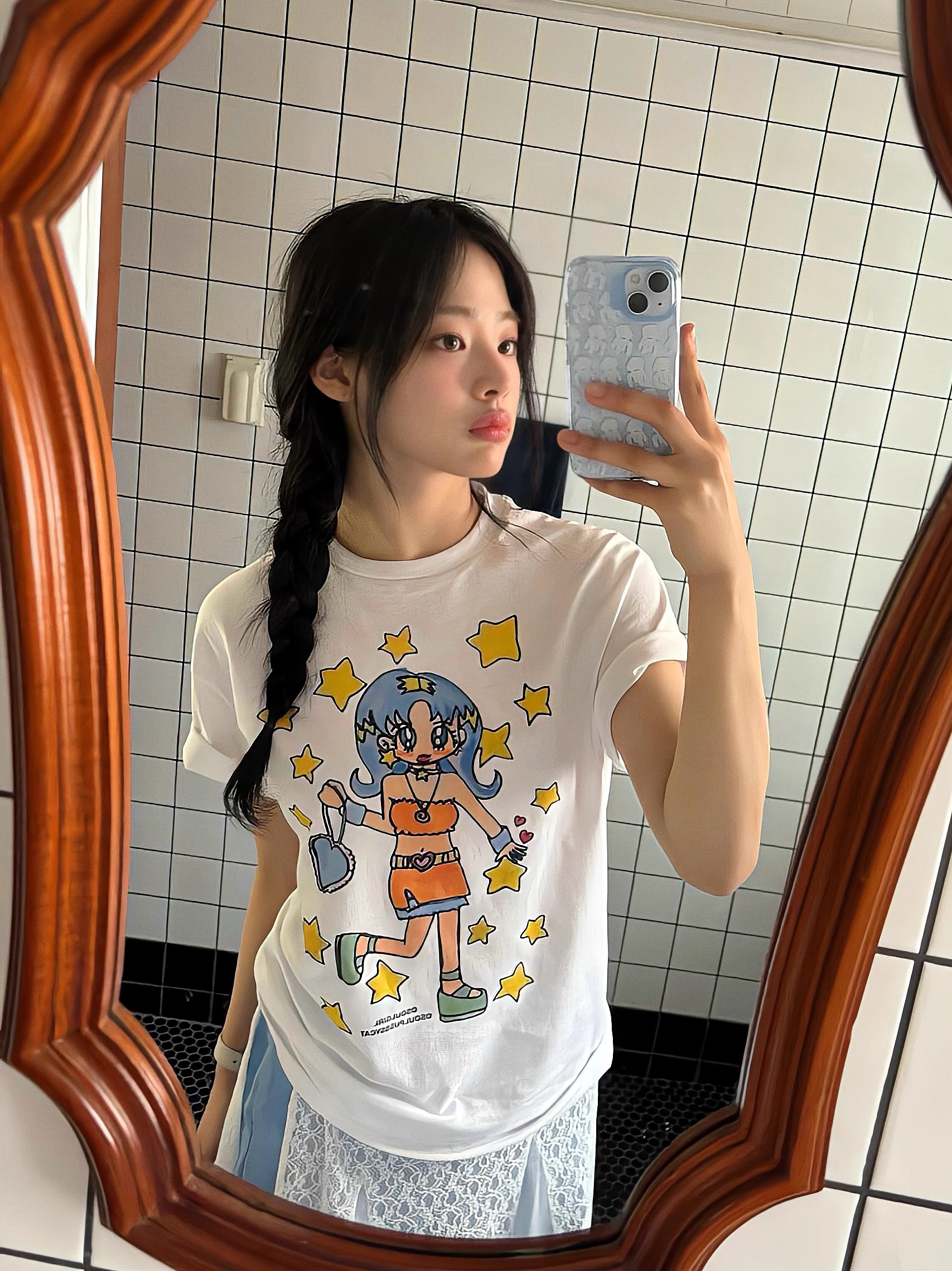 Newjeans Minji Inspired Starry Girl T-Shirt - NJZ